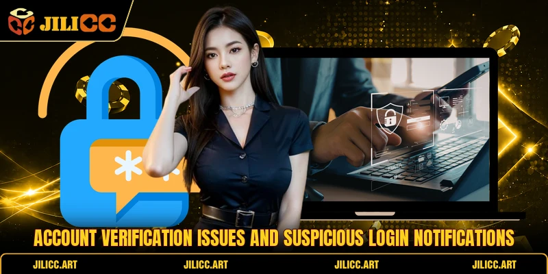 Account verification issues and suspicious login notifications 