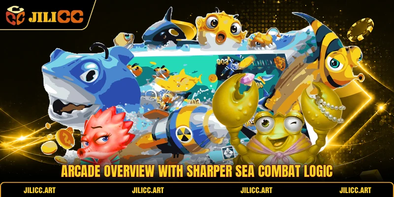 Arcade overview with sharper sea combat logic