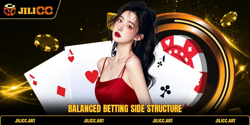 Balanced betting side structure