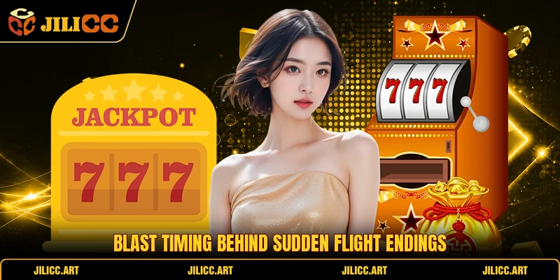 Blast timing behind sudden flight endings