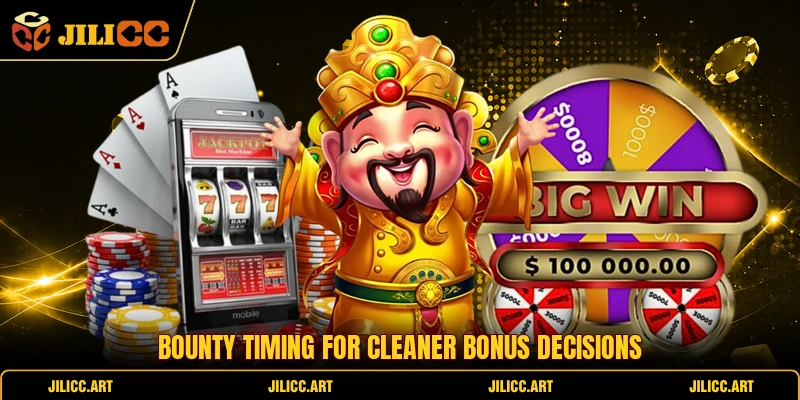 Bounty timing for cleaner bonus decisions
