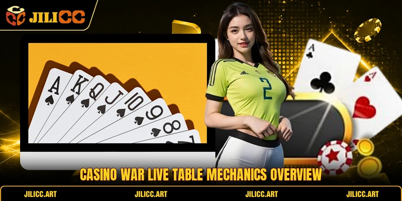 Casino War Live table mechanics overview