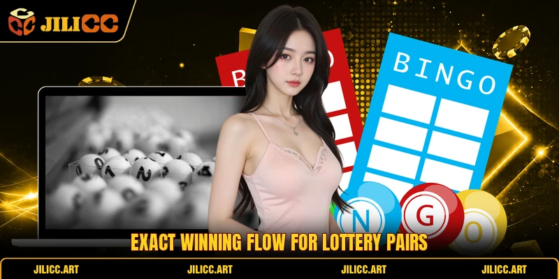 Exact winning flow for lottery pairs