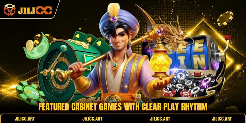 Featured cabinet games with clear play rhythm