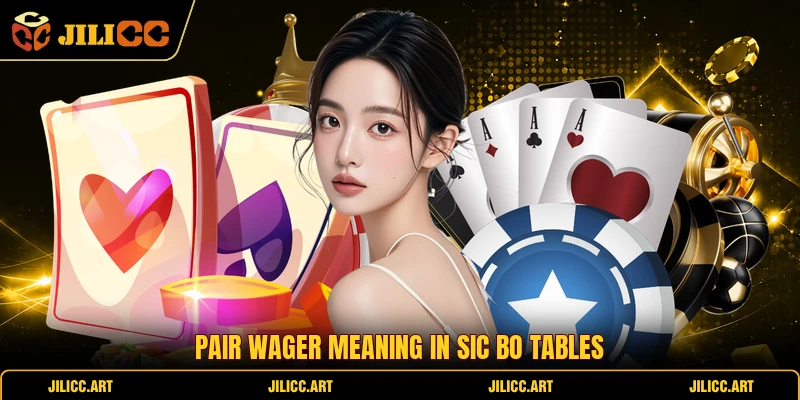 Pair wager meaning in Sic Bo tables