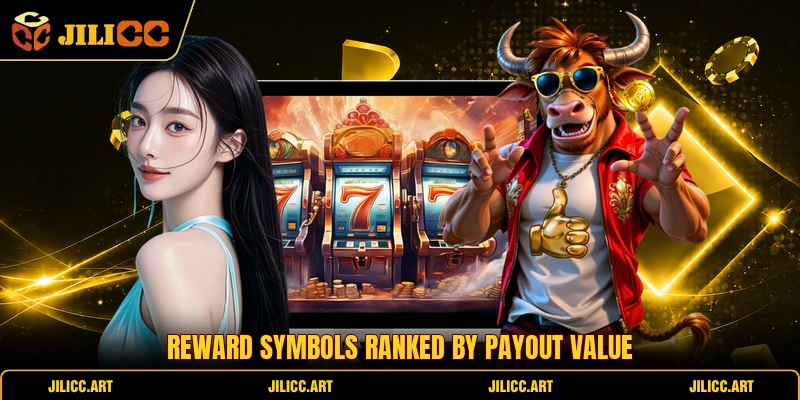 Reward symbols ranked by payout value