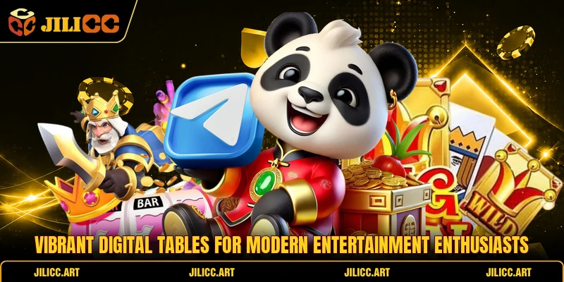 Vibrant digital tables for modern entertainment enthusiasts