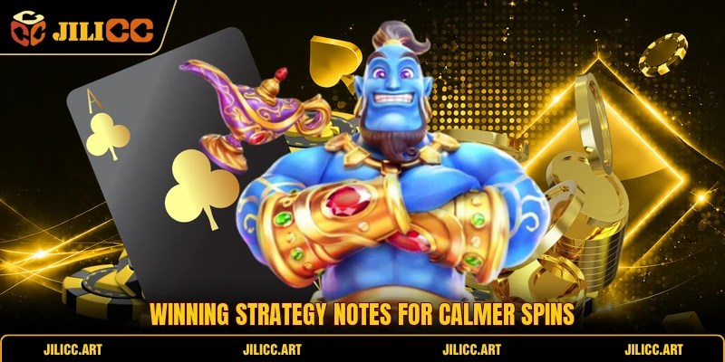 Winning strategy notes for calmer spins
